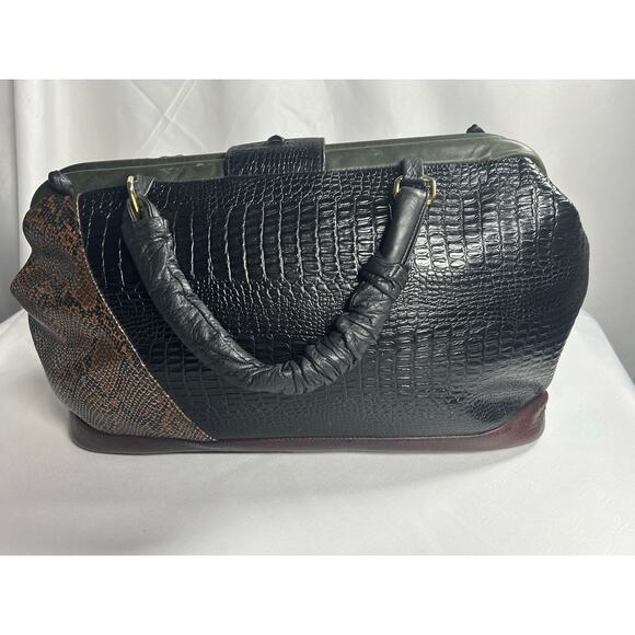 Very Rare Vintage "Renaissance" Patchwork Purse Shoulder Bag nanny McPhee  - Picture 2 of 11